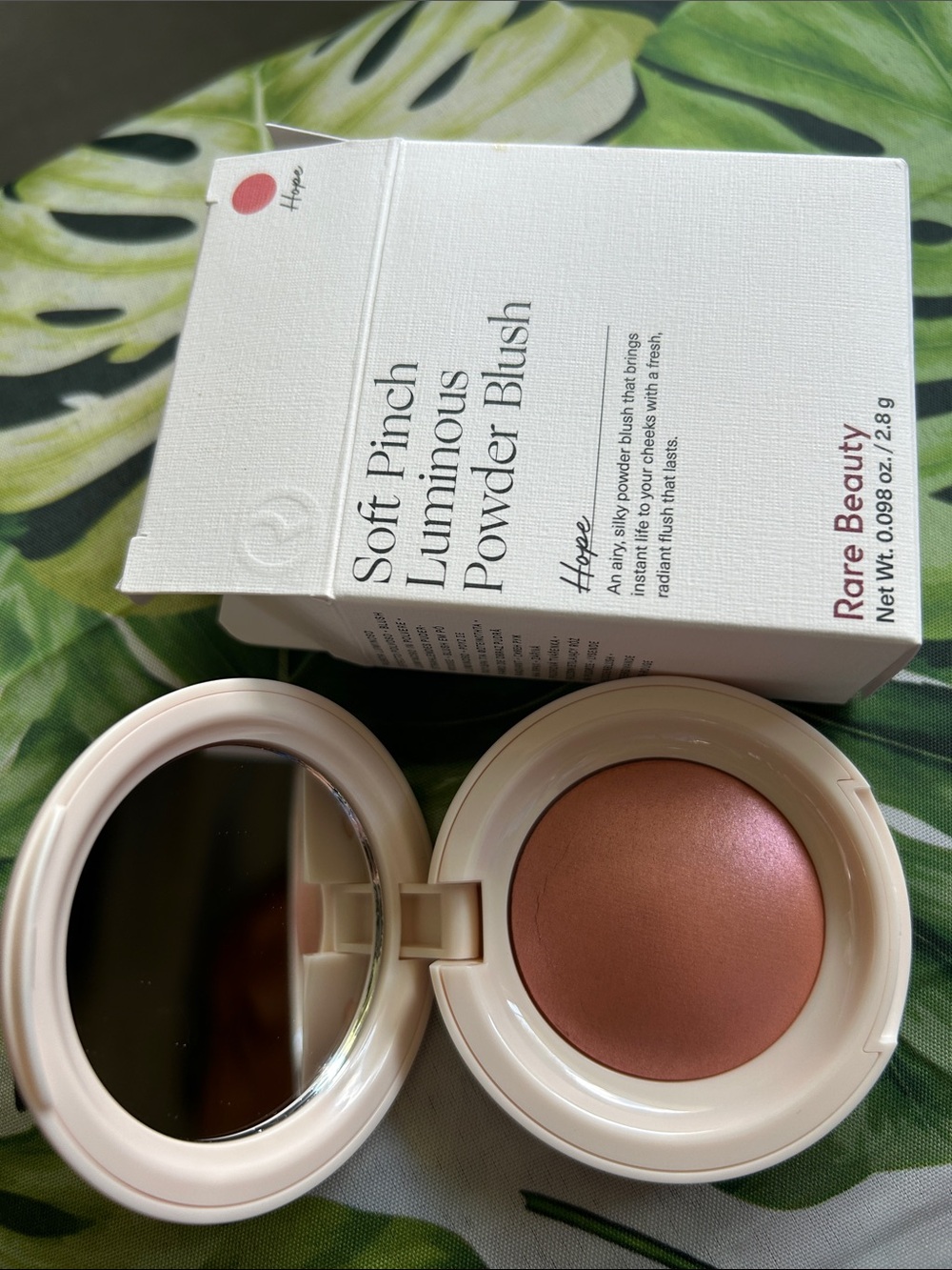 Rare Beauty Soft Pinch Luminous Powder Blush — Hope (peach with pink sheen)